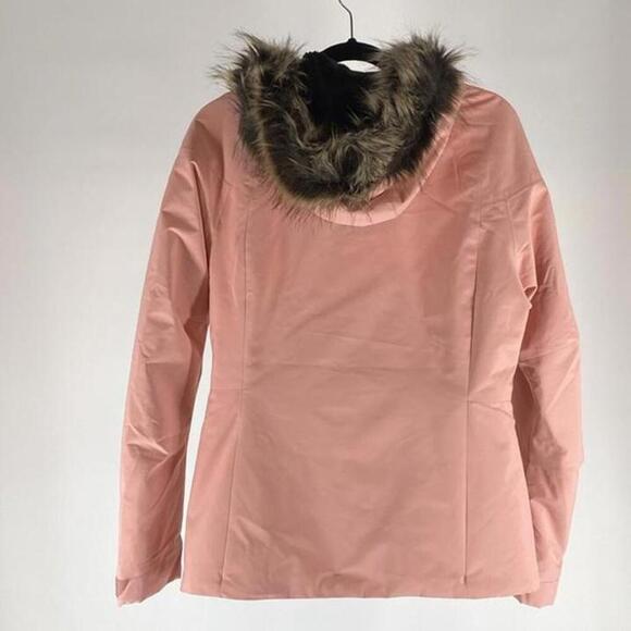 O'Neill Women's Pink Jacket with Faux Fur Hood - Picture 8 of 8